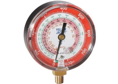 #ad Yellow Jacket 49133 Gauge3 1 8In DiaHigh SideRed800 Psi $35.00