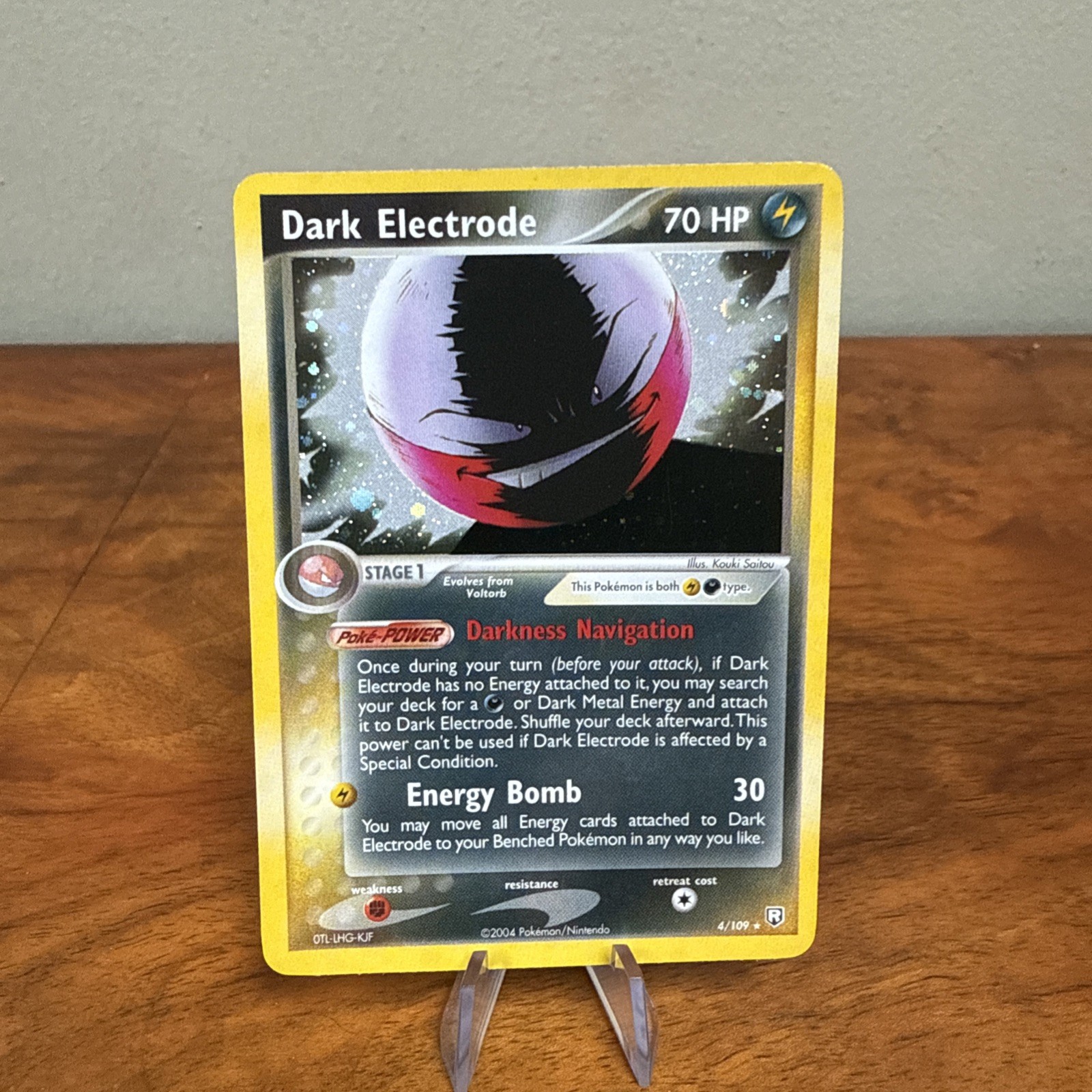 Dark Electrode Pokemon Card 4/109 Holo Near Mint EX Team Rocket Returns