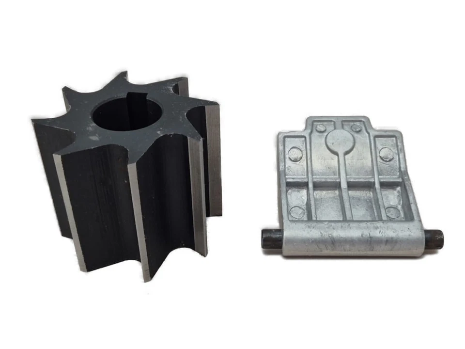 Gegenplatte & Walze passend für   ATIKA ALF2600   Gartenhäcksler  Häcksler - Bild 2 von 3