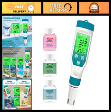 5-in-1 pH Meter for Hydroponics, Saltwater Pools  Aquariums - TDS, EC, Temp Tes