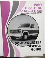 1980 Ford Truck Owner Maintenance Light Repair Manual Service F100 150 250 350