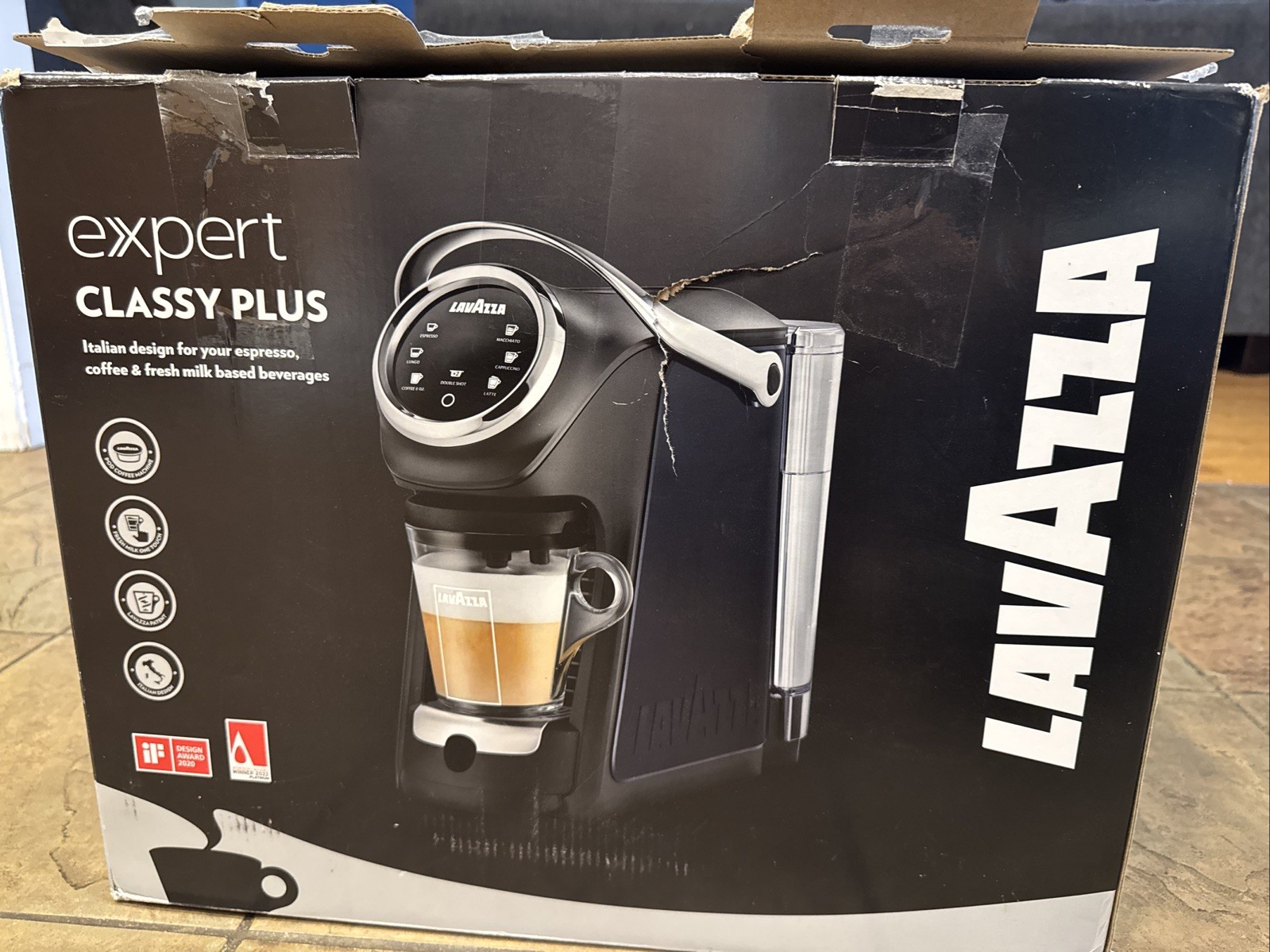 Lavazza Expert Classy Plus Single Serve Espresso & Coffee Brewer Machine - Black