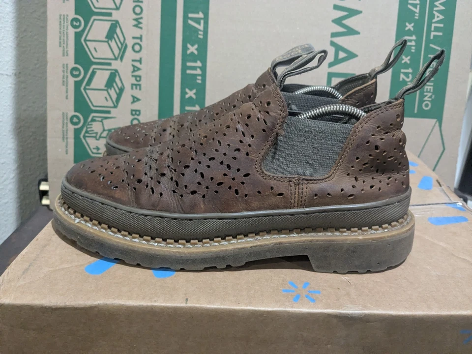 Botas de Trabajo Georgia Giant Romeo GB00564 Talla 8.5 M Mujer Perforadas Cuero RARO Foto 2 de 4