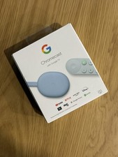 Google TV Chromecast 4K (GZRNL) - HDMI 4K Streamer Blue Boxed