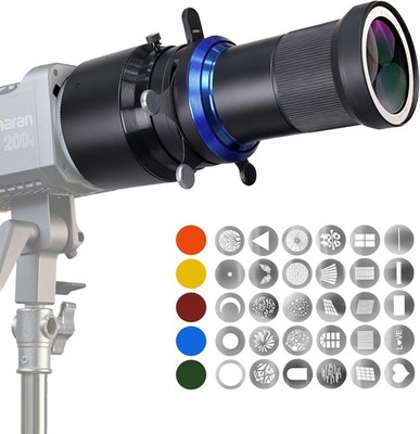 Bowens Mount Snoot with Gobos