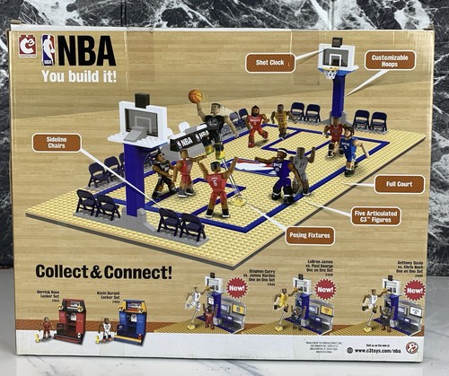 C3 NBA Elite Edition Full Court Set NEW 394 Pcs LeBron Curry Rose Davis Leonard - Picture 2 of 3