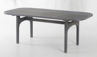 Schicker Grauer Gartentisch Designer Esstische Edle HolzmöBel
