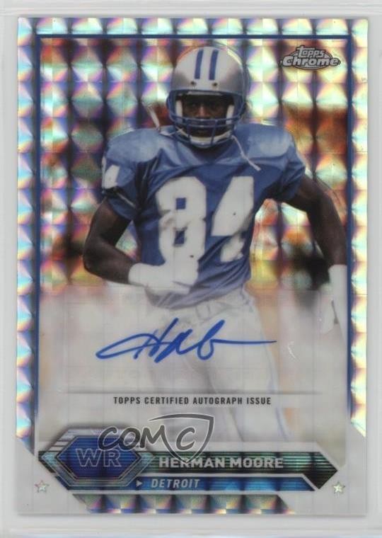 2023 Composite Topps Chrome Geometric Refractor Herman Moore #TCA-HM Auto 16wc