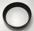 Black GATES 14MGT-994-90 poly chain belt with wide ribbed groove pattern, USA made, in clear packaging.