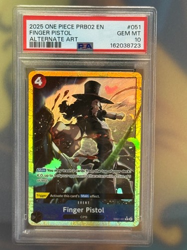 Finger Pistol (Alternate Art) graded PSA 10 for sale on eBay