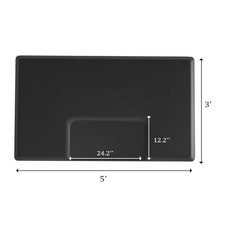 3' x 5' Hairdressing Mat for Stylist Chair – 3/4'' Thick Anti Fatigue Floor Mat