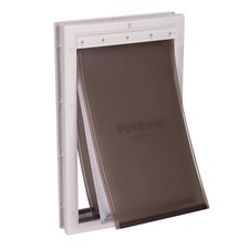 PetSafe Extreme Weather Pet Door Large 3 Flap Insulated Dog Door White