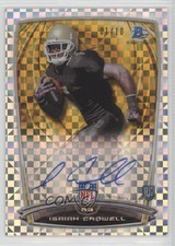 2014 Bowman Rookie Chrome Refractor X-Fractor 1/10 Isaiah Crowell #49 Auto 5w7
