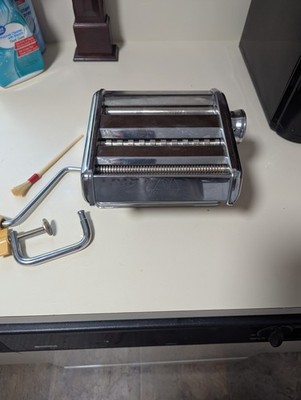 AMPIA Model 150 - Marcato 8356 Atlas Pasta Maker Machine Steel Made in Italy