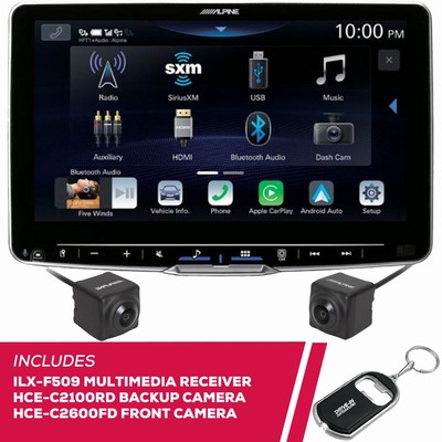 Alpine ILX-F509 9'' Multimedia & HCE-C2100RD Camera & HCE-C2600FD Camera