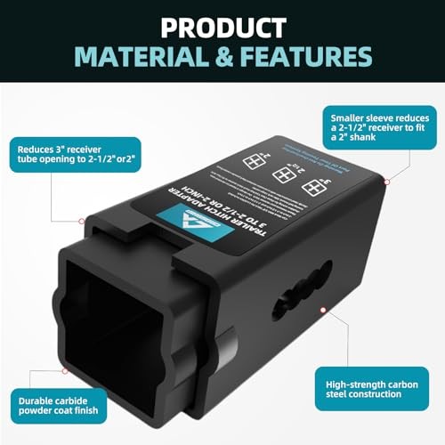 Trailer Hitch Receiver Adapter Reducer Sleeves 3