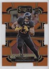 2023 Panini Select Concourse Orange Prizm Die-Cut 174/499 Chris Rodriguez Jr m5e