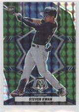 2022 Panini Mosaic Rookies Green Mosaic Prizm Steven Kwan #273 k6j