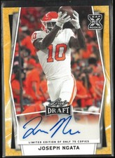 2022 Leaf Draft Rookie Autograph Joseph Ngata Auto Gold Snakeskin