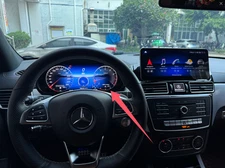 LCD 12.3" Digital Instrument Cluster Carplay For Benz W166/X166/ML/GL/GLE/GLS