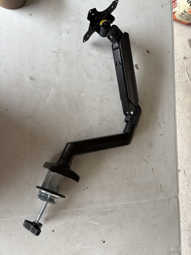 Bras articulé support écran PC moniteur VESA fixation pince bureau noir 1