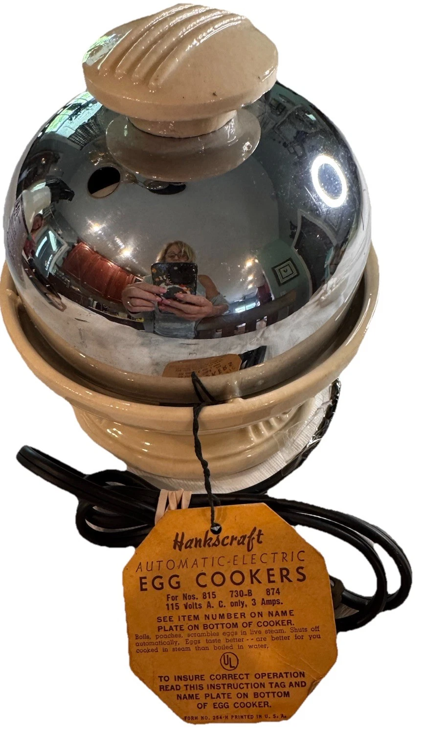 VINTAGE POTTERY FIESTA GO A LONG HANKSCRAFT EGG COOKER IN ORANGE - Tested & WORK
Opens in a new wind