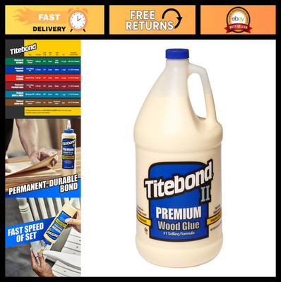 Premium Wood Glue - Titebond II, Waterproof, Strong Bond, Gallon Size, Ideal for