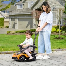 2 in 1 Licensed Lamborghini Push Car for Toddlers 1 3 Ride On Stroller with St