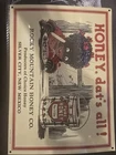 Vintage Style Rocky Mountain Honey Co Silver City NM Tin Advertising Sign