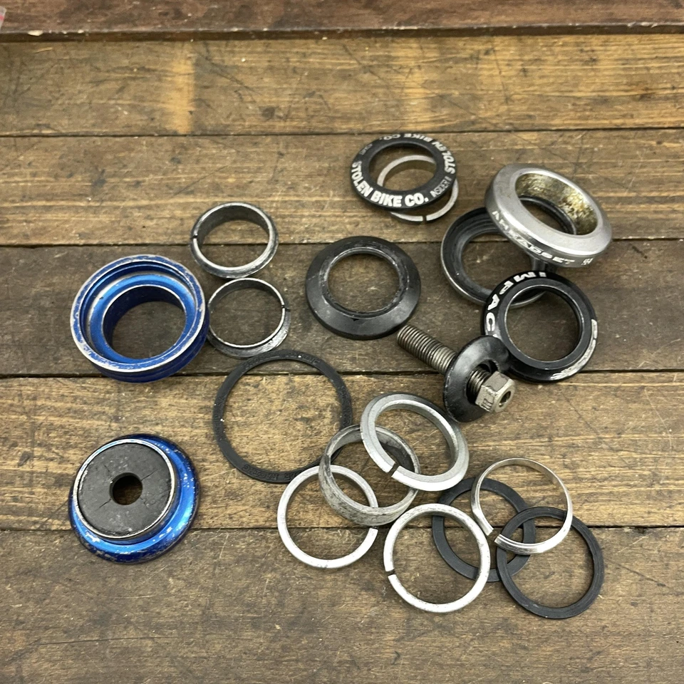 Lote de piezas de auriculares BMX de 1 1/8 pulgadas Potts Mod Perno Diatech D-Cup robado sin rosca Foto 2 de 4