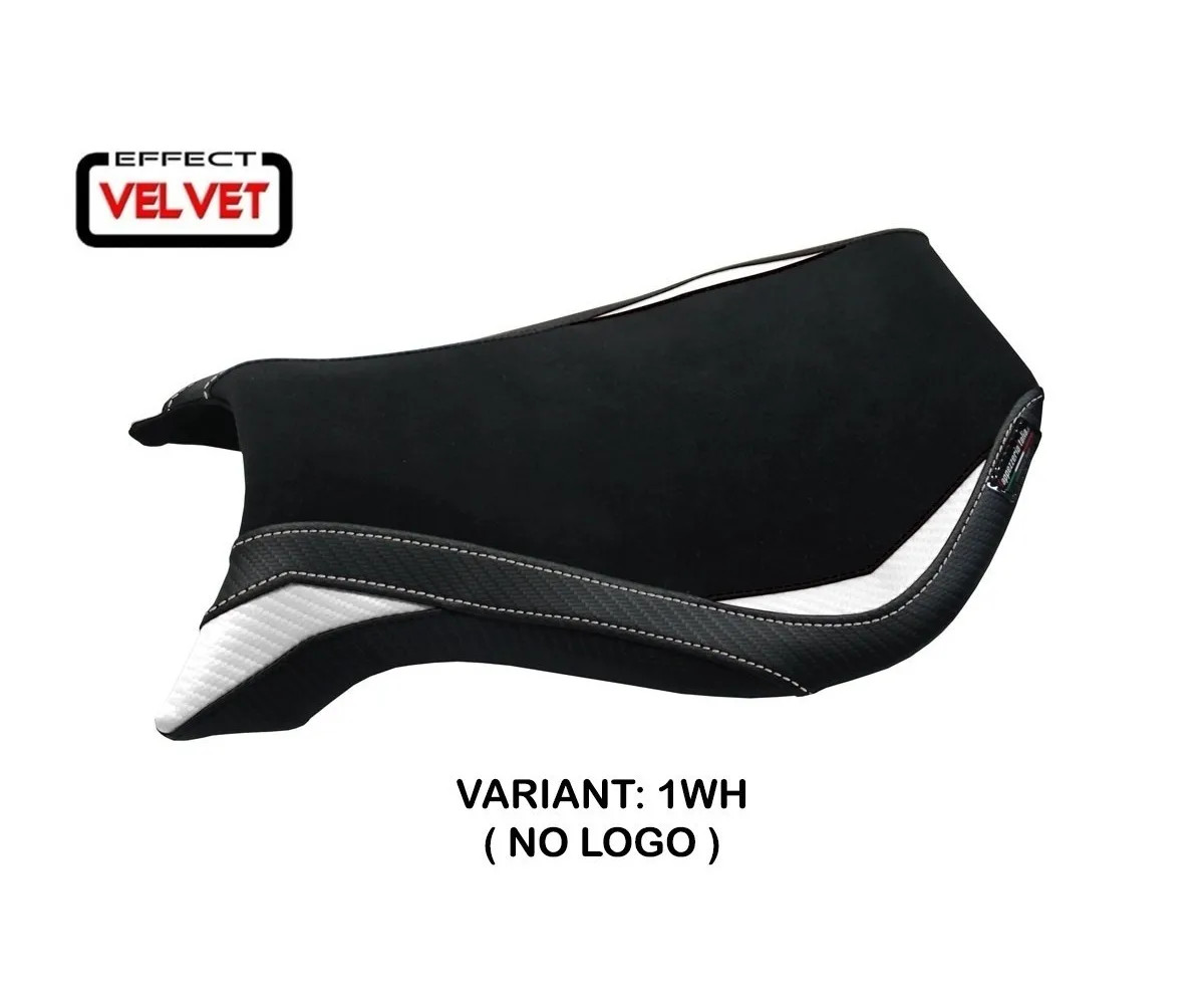 Seat saddle cover Natori Velvet White (WH) TPZ for MV AGUSTA F4 1999 2009 tW