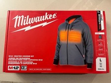 Milwaukee 306G-21L Men  s M12 Gray Heated Hoodie Kit Size L