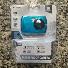 POLAROID Waterproof 18MP Digital Portable Handheld Action Camera - Teal 4x Zoom