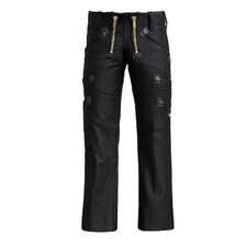 Eiko Pantalon De Travail Noir Highlander En Cuir Allemand Taille 44-64
