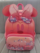 Loungefly Disney Minnie Mouse Pink Confetti Mini Backpack ☆NWT☆