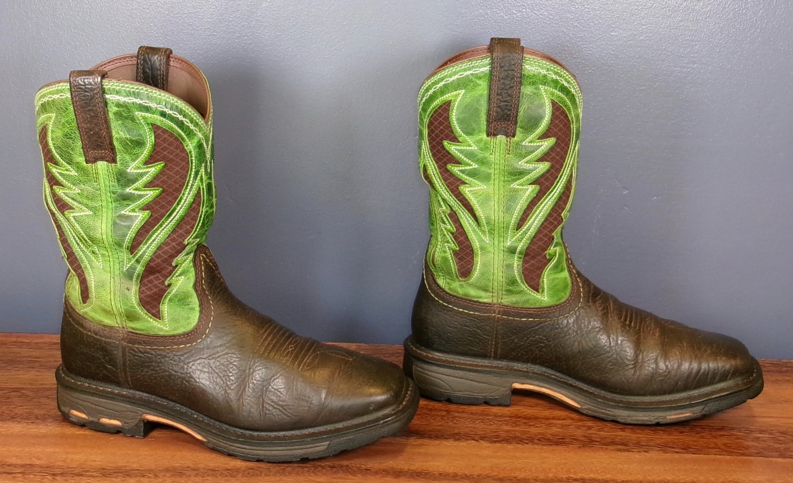 S Ariat Workhog Wide Square Toe Venttek Soft Toe Leather Wor