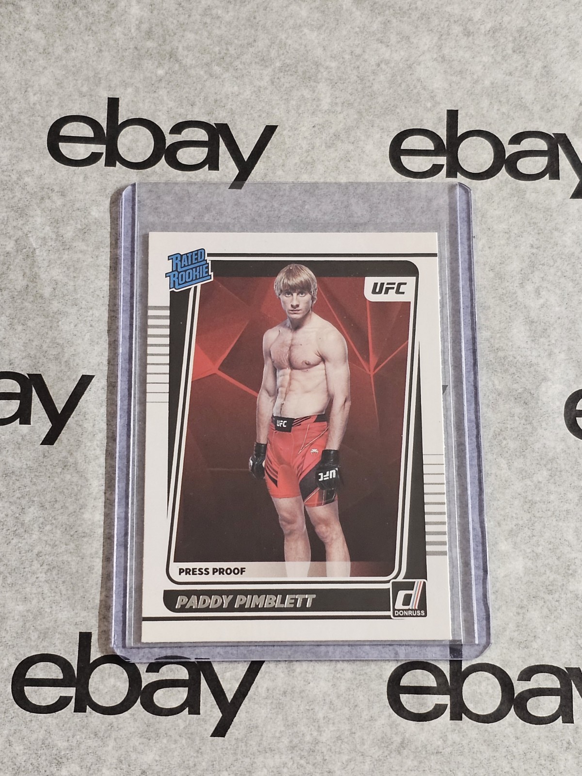 Paddy Pimblett 2022 Panini Donruss UFC Rated Rookie Silver Press Proof SP #207