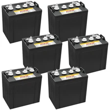 6 Pack (48V Combo) Banshee 8V Flooded Lead Acid Batteries, Replaces Trojan T875