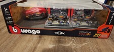 Bburago 1:43 Formula Racing Paddock Set RED BULL - Verstappen