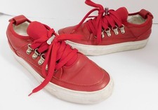 Alessandro Dell Acqua Red Leather Men Shoes size 5