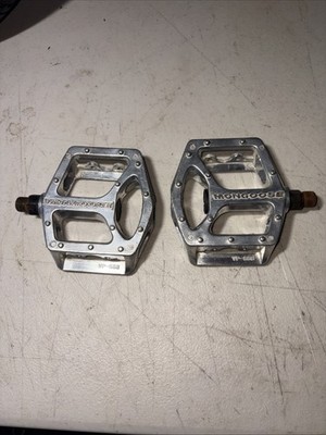 Mongoose Pro BMX Pedals 9/16 Aluminum Mid School Bike Pedal Set Used Polished
