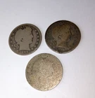 1894 & 1914 Barber Quarter 90% Silver Coin Lot of 3