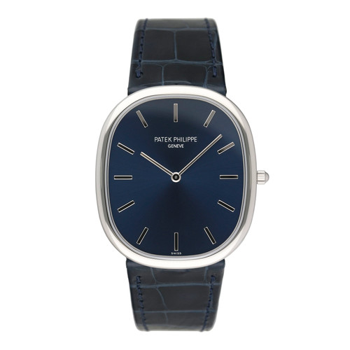 Patek Philippe Golden Ellipse  5738P-001 Blue Dial Mens Watch ...