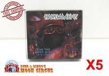 5x OVERSIZED MUSIC CD CASES SIZE F - CLEAR PLASTIC PROTECTIVE BOX/SLEEVE