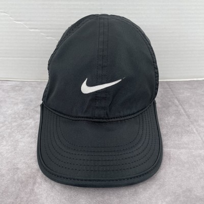 Nike Aerobill Tennis Run Featherlight Hat Cap Black 679424-010 | eBay