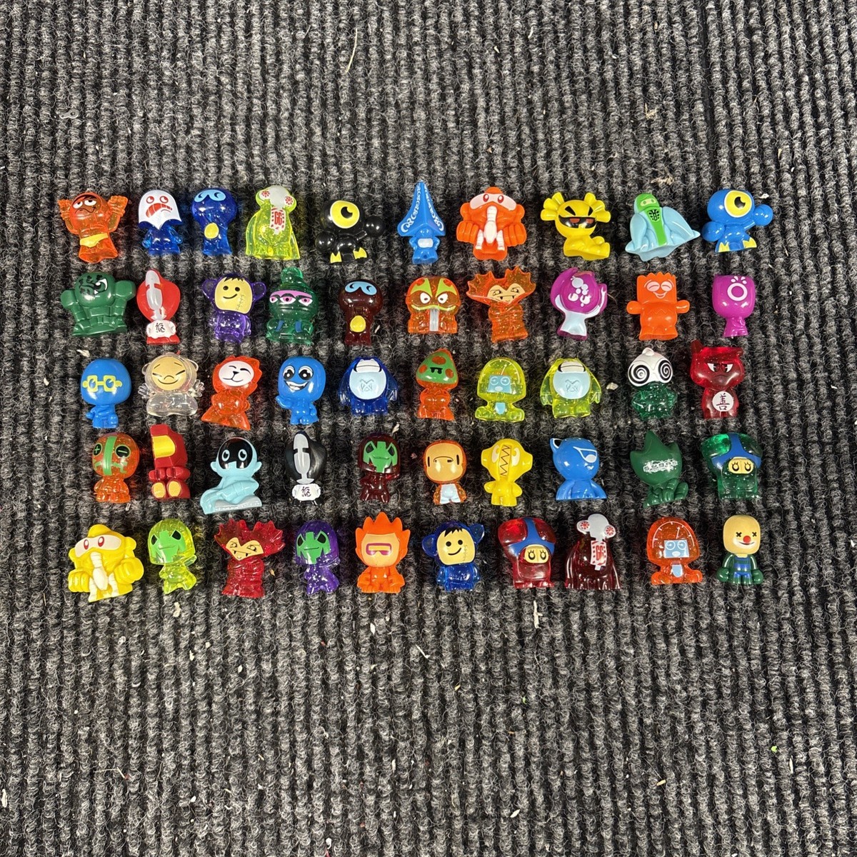 Gogo's Crazy Bones Mixed Lot of 50, Series 2 Glitter, Translucent