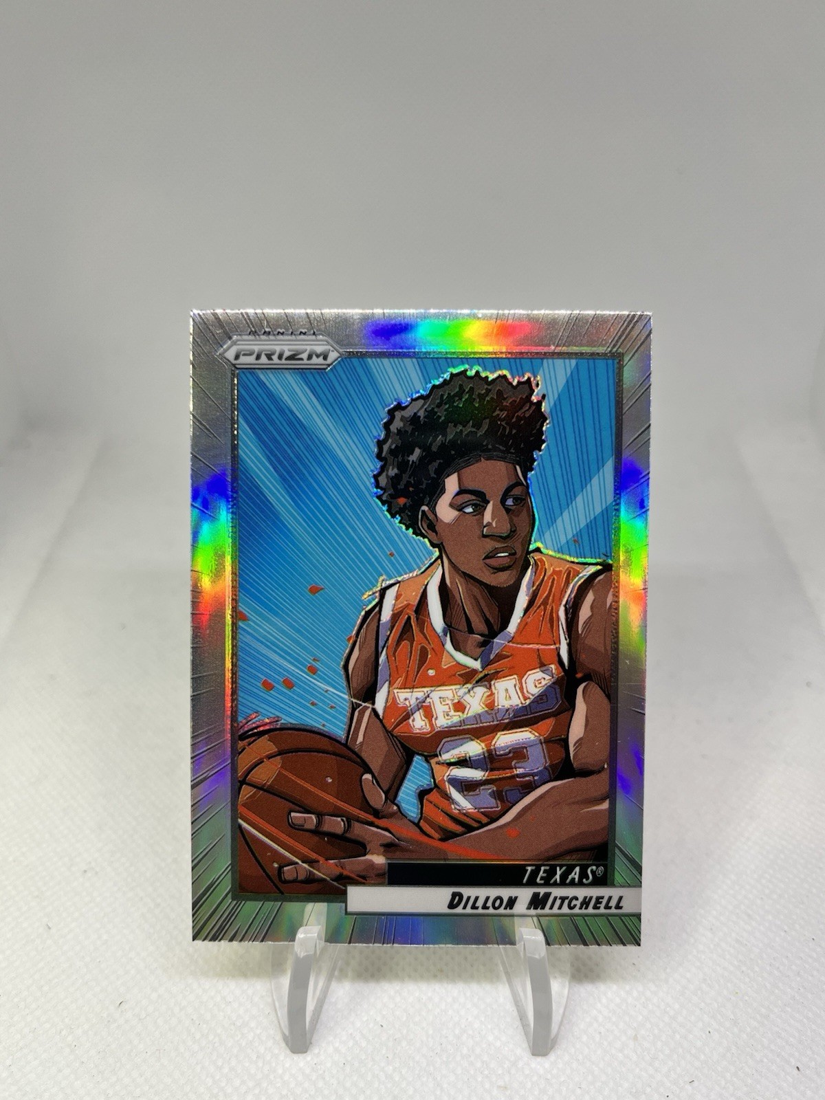 Dillon Mitchell 2022-23 Panini Prizm Draft Picks Silver Holo MANGA #MAN-DM