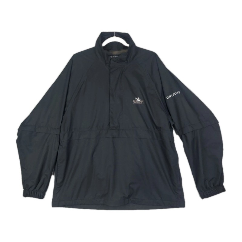 FootJoy DryJoys Convertible Snap Pullover Swallows Pebble Beach Men's L Black