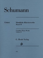 Schumann Complete Piano Works Vol 2 Henle Urtext Classical Sheet Music Book