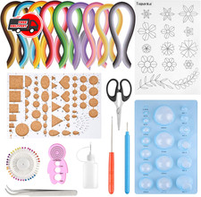 19 Pcs Paper Quilling Kits with 45 Colors 900 Strips Quilling Art Paper